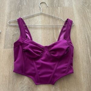Purple Tank top bustier medium